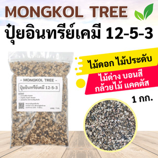 Mongkol Tree ปุ๋ยอินทรีย์เคมี 12-5-3 บรรจุ 1 กก. ปุ๋ยสดชื่น อาหารเสริม ธาตุรอง ติดดอก ออกผลง่าย บำรุงต้น บำรุงใบ