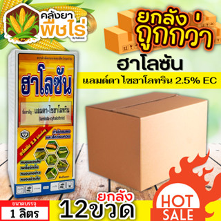 🌽💥💥 สินค้ายกลัง 💥💥 ฮาโลซัน (แลมป์ดา-ไซฮาโลทริน) 1ลิตร*12ขวด ป้องกันกำจัดหนอน เพลี้ยไฟ แมลงหร่า เพลี้ยจักจั่น