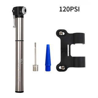 สูบพกพาติดจักรยาน Bike Pump 120PSI ใช้ได้ทั้งวาล์วลมเล็ก ใหญ่