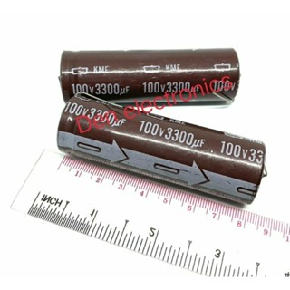 C หางหนู ￼3300uf 100v Capacitor หางหนู  105องศา (ราคาต่อชิ้น)