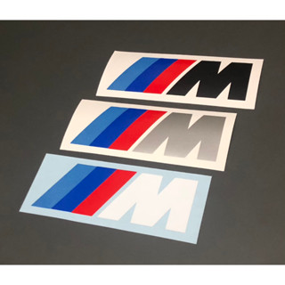 สติกเกอร์ Logo M performance ( 10 cm.)  สติกเกอร์แต่งรถ สติกเกอร์ Oracal  สติกเกอร์ติดรถยนต์