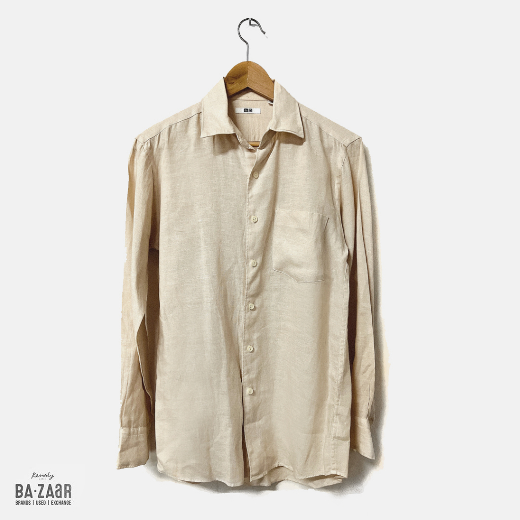Uniqlo Linen Shirt เสื้อเชิ้ต ผ้าลินิน