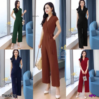 CS5612 จั้มสูทผูกโบว์ข้าง jumpsuit with side bow