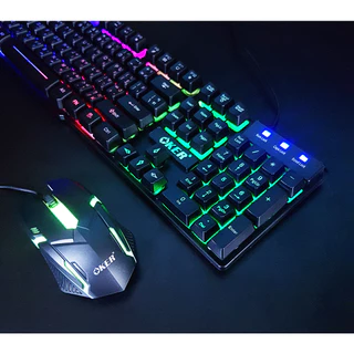 🚀ส่งเร็ว🚀 Oker Keyboard + Mouse KM-6120 คีบอร์ด ไฟทะลุตัวอักษร ชุด เม้าส์ + คีย์บอร์ด ไฟทะลุ ตัวอักษร #DM 6120