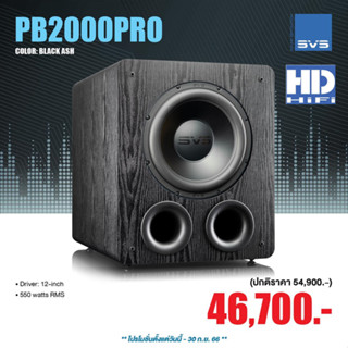 SVS PB2000 Pro Subwoofer Speaker Black Ash 12