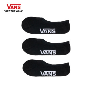 VANS CLASSIC SUPER NO SHOW (6.5-9, 3PK) - BLACK