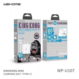 wk design เครื่องชาร์จ + สายชาร์จ กำลังไฟสูงสุด 18W 3.4A QC3.0 fast charge for: micro type-c i (รับประกัน 1 ปี)