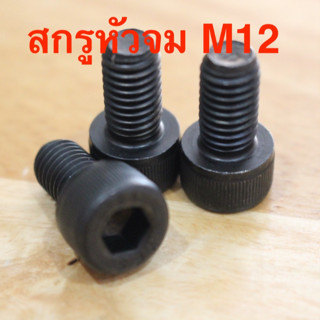 น็อต สกรู สกรูหัวจมดำ M12 ยาว 30 - 50 มิล เกลียวมิล