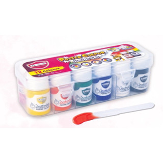 MASTERART POSTER COLOUR JUNIOR SET ชุดสีโปสเตอร์ชุดจิตรกรน้อย 15 มล. 12 สี