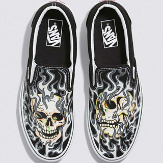 รองเท้ารุ่น SLIP-ON FLAME SKULL ส่งจากตัวแทนจำหน่าย สินค้าลิขสิทธิ์แท้