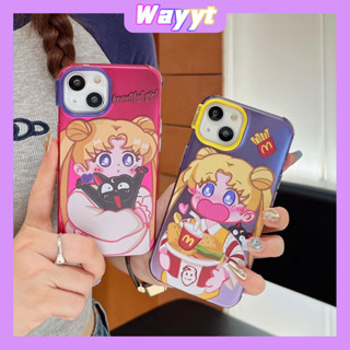 💖New 💖iPhone 14 13 12 11 Pro Max เคส for เคสไอโฟน11 แฟชั่น บางเบาพกพาง่าย น่ารัก การ์ตูน เซเลอร์มูน เรียบง่าย Case