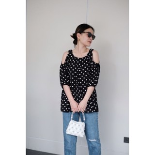 Pipa Lady shirt dot black