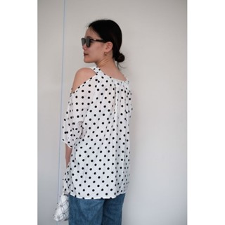 Pipa Lady shirt dot white