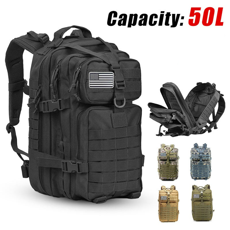 50Lกระเป๋าเดินป่ากลางแจ้งความจุขนาดใหญ่