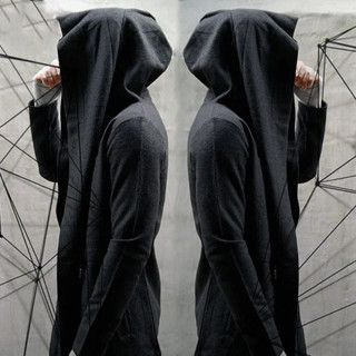 Mid -long sweater assassin Creed a hoodie mens medium long cloak jacket เสื้อแจ็คเก็ตมีฮูด