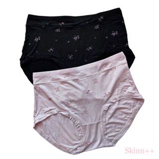 กางเกงชั้นในเอวสูง รุ่น Floral Soft Cotton Fabric High Waist Panty by Skinn intimate