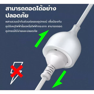 LDNIO SC1017 ปลั๊กต่อขยาย EU 2500W สายไฟพ่วงอเนกประสงค์สายยาว 5 เมตร