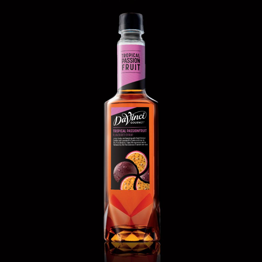 [บ้านกาแฟ] Davinci Gourmet Tropical Passionfruit Syrup ดาวินชี่ ไซรัป เสาวรส 750 ML.