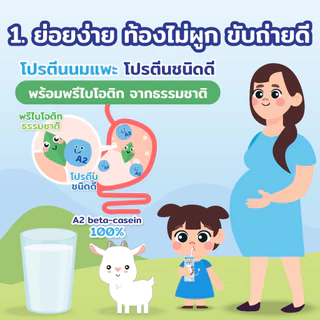 นมแพะ Smart Goat 12 กล่อง - นมเเพะ ขับถ่ายดี สารอาหารสูง สูตร มัลติวิตามิน & Omega