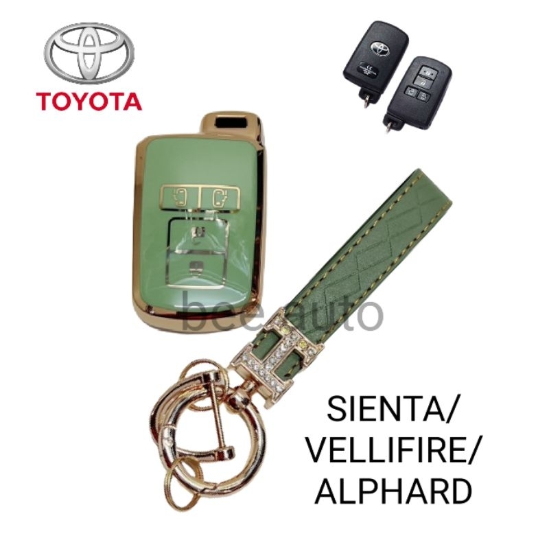 เคสกุญแจรถ TPU ตรงรุ่น Toyota Sienta พร้อมพวงกุญแจ