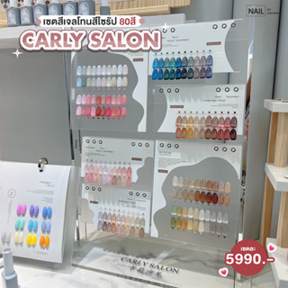 เซตสีเจล #โทนสีไซรัป Carly 80 สี  พร้อมชาร์ทโชว์