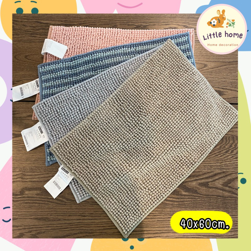 พรมเช็ดเท้า IKEAแท้ รุ่นTOFTBO ทอฟบู พรมเช็ดเท้าห้องน้ พรมชักโครก 55x60 ซม