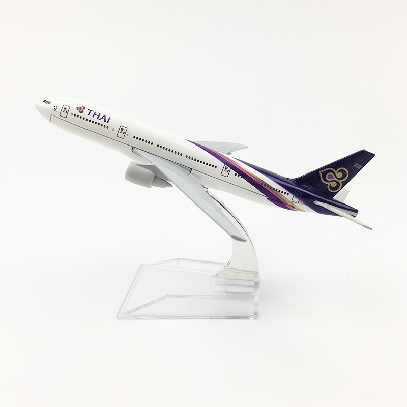 [16cm] โมเดลเครื่องบิน รวมชุดการบินไทย Scale1:400 ทำด้วยเหล็ก พร้อมฐานตั้งโชว์ เหมาะในการให้เป็นของขวัญ  ตังโชว์ รูปที่ 5