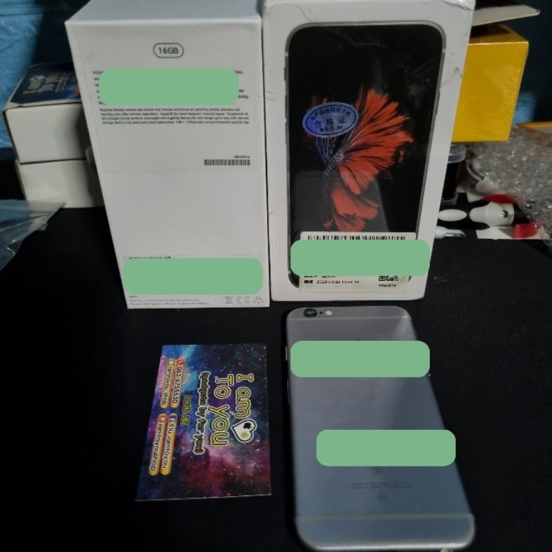 [มือ2เครื่องนอกสวยๆ] I P h o n e 6s 16gb สีดำ ฟรี!!! ฟิล์มหน้า+หลัง