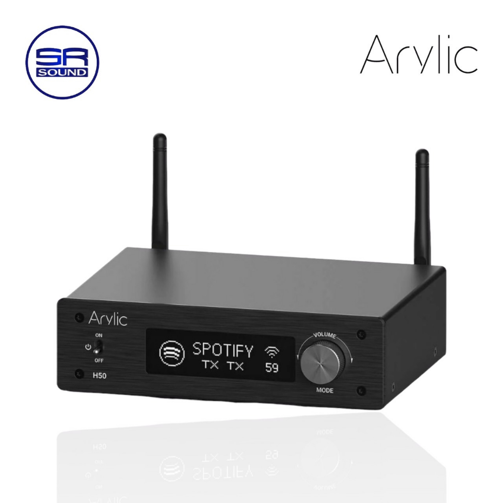 ARYLIC H50 Wireless Stereo Amplifier เครื่องรับส่งสัญญาณบลูทูธแบบ Hires Audio H 50  H-50 (ประกันศูนย