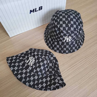 พร้อมส่ง MLB Monogram Classic Bucket Hat หมวกปีก NY รุ่นใหม่