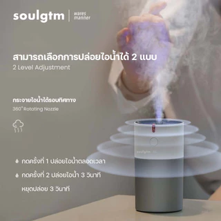 เครื่องพ่นไอน้ำ เครื่องเพิ่มความชื้นในอากาศ ขนาด 220 ml กระจายไอน้ำได้รอบทิศทาง
