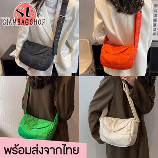 SIAMBAGSHOP(S1906) กระเป๋าสะพายไหล่สีสดใส น้ำหนักเบา สําหรับผู้หญิง