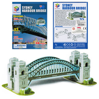 &gt;&gt;พร้อมส่ง&lt;&lt;จิ๊กซอว์ไม้ 3 มิติ สะพานซิดนีย์ฮาร์เบอร์ SYDNEY HARBOUR BRIDGE 3D Wooden Puzzles