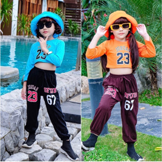 (N) 👧🏻เซต JORDAN HIPHOP Girls รุ่นแขนยาว👧🏻