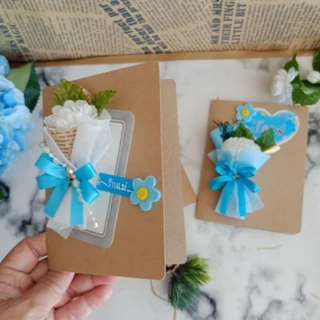 การ์ดอวยพรวันแม่ 11x14.5cm พับเปิดเขียนด้านในได้ giftformom happymother's dayของขวัญวันแม่ มะลิวันแม่ การ์ดรักแม่