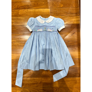 smock dress girl size 3y : 2-3 ขวบใส่ได้ ผ้าดีงานดี งาน handmade