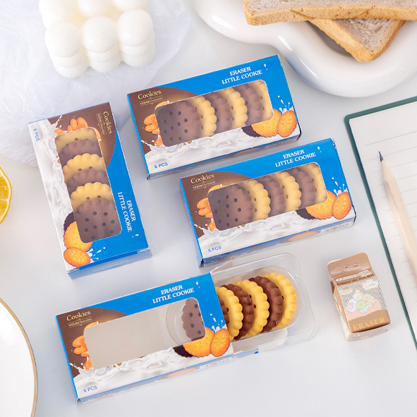 ยางลบคุ๊กกี้ ยางลบบิสกิตน่ารัก อุปกรณ์การเรียน เครื่องเขียน ยางลบดินสอ ยางลบแฟนซีราคาต่อชิ้น/ERA-010