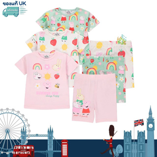 (พร้อมส่ง3-4Y) ชุดเซ็ท Peppa pig ชุดเด็กผญ เปปป้าพิก เสื้อแขนสั้น กางเกงขาสั้น by jrqkidstore