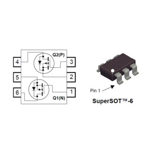 FDC6420C 20V (SOT23-6) N &amp; P-Channel PowerTrench® MOSFETs