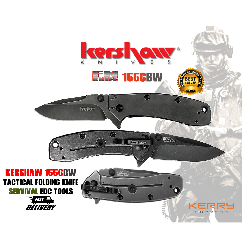 มีดพับ มีดพก มีดเดินป่า Kershaw Cryo II 1556BW Stainless Steel Folding Knife Frame-lock, SpeedSafe Assisted Opening