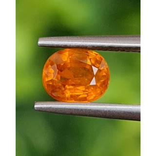 พลอย บุษราคัม yellow sapphire 1.27 กะรัต (Cts.) พลอยแท้ อัญมณีมงคลประจําวันเกิด เครื่องประดับพลอย