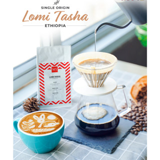 [WAFFLE] เมล็ดกาแฟอาราบิก้า 100 % จากประเทศเอธิโอเปีย Single Origin Lomi Tasha 100 g.