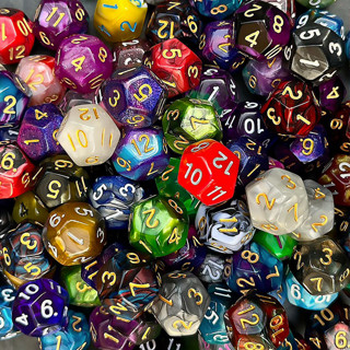 ลูกเต๋า สุ่ม D12 DICE 1ลูก(1die) | ลูกเต๋า Dice For DnD D&amp;D MTG RPG TRPG เกมกระดาน บอร์ดเกม Game ไพ่ทาโรต์ Magic เมจิก