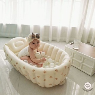 [ลด 125.- เก็บโค้ดหน้าร้าน] อ่างอาบน้ำปั๊มลม สำหรับเด็ก Korea Baby Bathtub