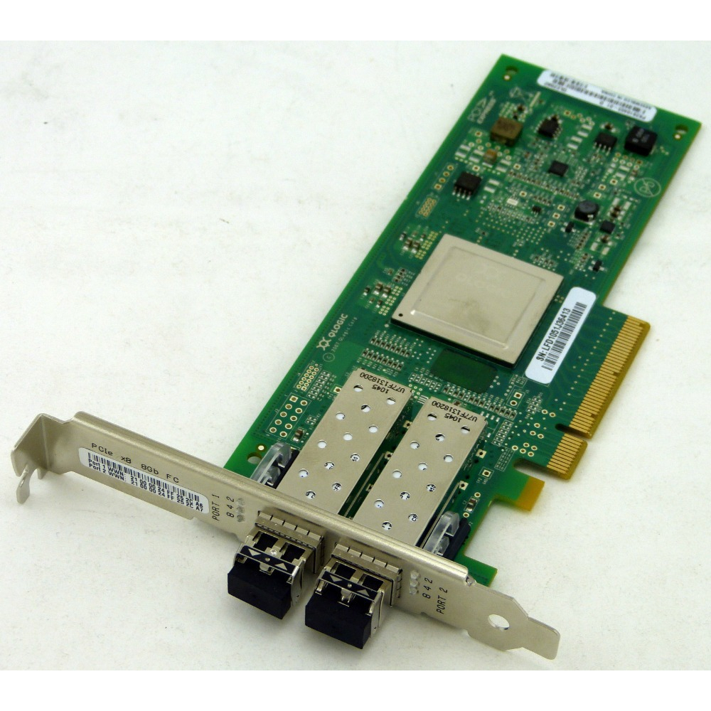 QLogic QLE2562-E 8GB   Dual Port PCIe FC HBA  +Module