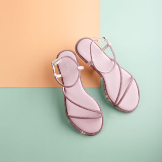 NEW👉🏼 Living dolls รองเท้าแตะส้นแบบ รุ่น Bella size 39 สีม่วง