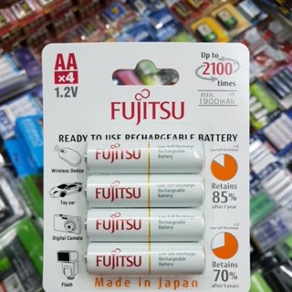 ถ่านชาร์จ Fujitsu AA 4ก้อน Typ.2000mAh min.1900mAh HR-3UTCEX(4B) ของใหม่ ของแท้บริษัท