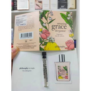 1.5ml ของแท้ 100% ฉลากไทย น้ำหอม Philosophy Amazing Grace Bergamot EDT แบบแต้ม