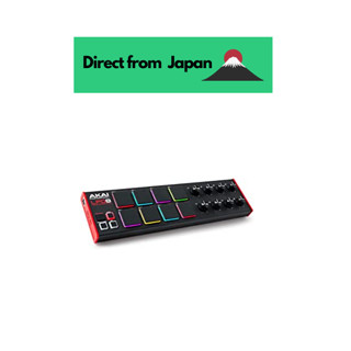 Akai ตัวควบคุมแผ่น Usb Midi พร้อมลูกบิด Mpc X 8X8 ซอฟต์แวร์เพลง Mac Win Pc Lpd8 สีดํา