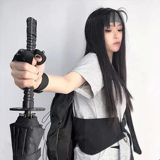 มีคุณภาพสูง! ร่มด้ามยาว ร่ม เสาตรง ดาบ แอนิเมชั่น โฆษณา ร่มซามูไรญี่ปุ่น creative แถมถุงเก็บ